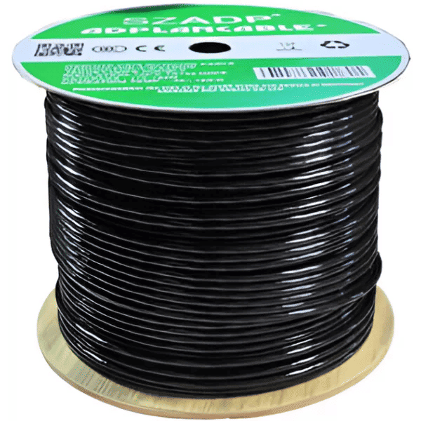 Cat 6 (Black Colar) Outdoor  Net Work Cable